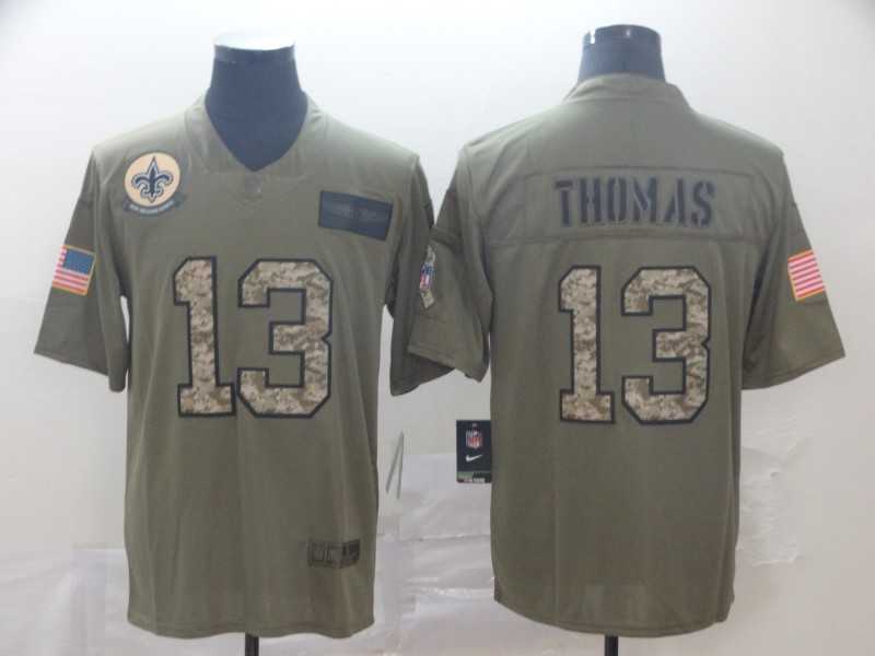 Nike Saints 13 Michael Thomas 2019 Olive Camo Salute To Service Limited Jersey,We sell and wholesale Nike Saints 13 Michael Thomas 2019 Olive Camo Salute To Service Limited Jersey on line form chian!